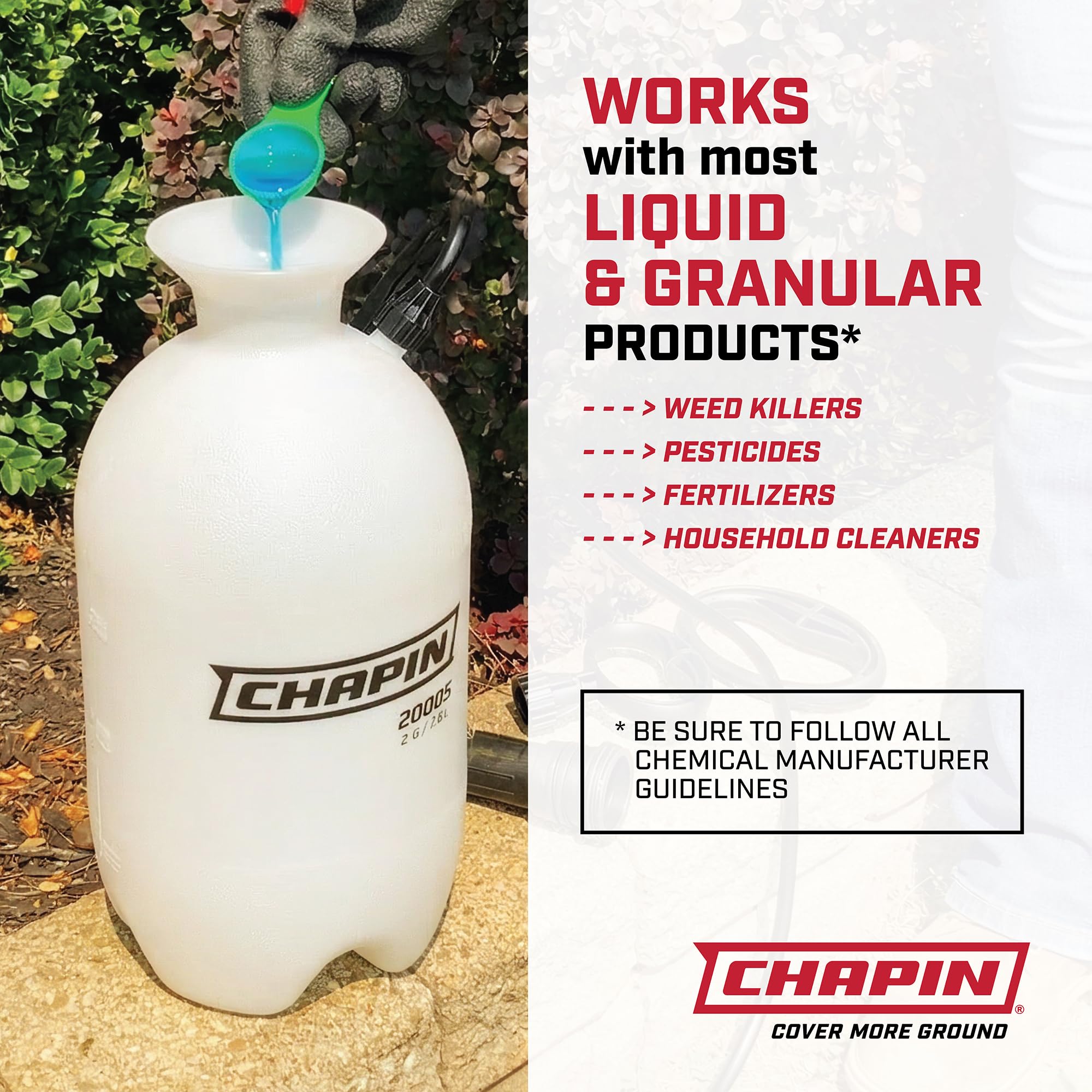 Chapin 20004 Pump Sprayer 1 Gallon Garden Sprayer For Fertilizers