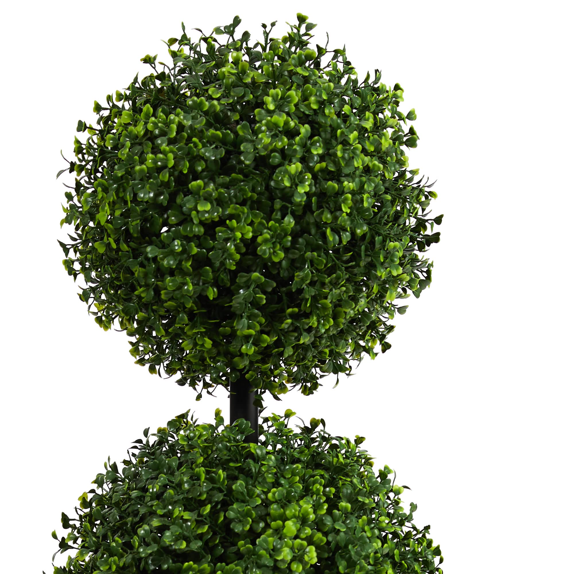 Nearly Natural 36in Artificial Triple Ball Boxwood Topiary Tree Decor
