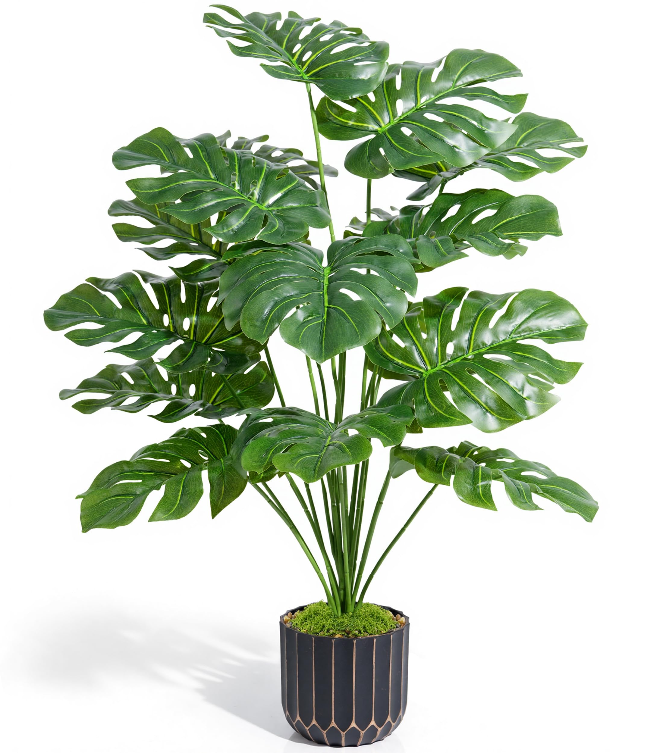 florisso 28 Inch Artificial Monstera Plant Decorative Indoor Plant