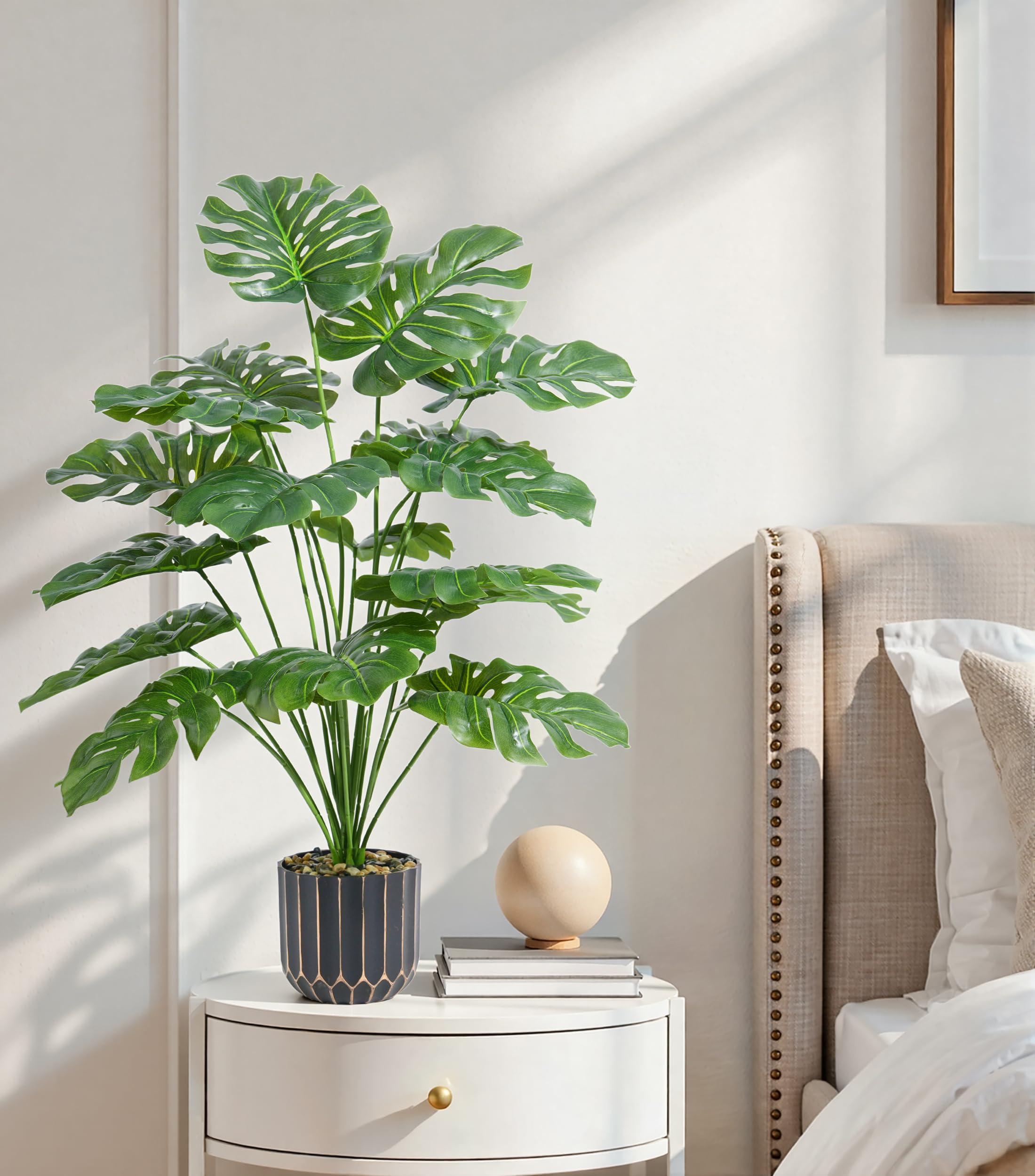 florisso 28 Inch Artificial Monstera Plant Decorative Indoor Plant