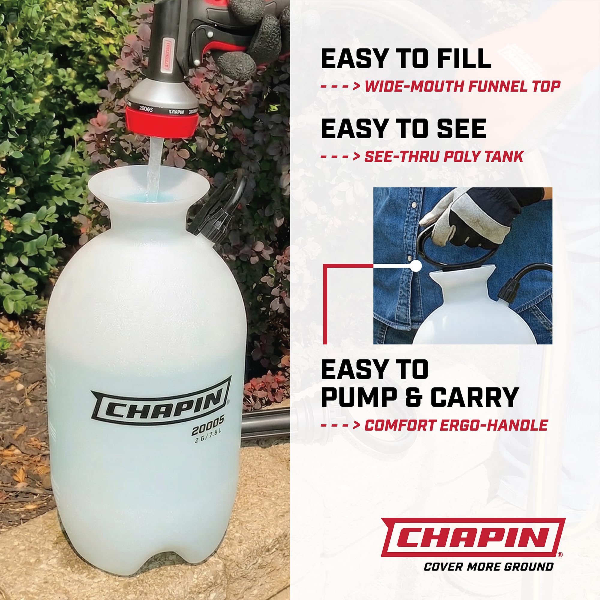 Chapin 20004 Pump Sprayer 1 Gallon Garden Sprayer For Fertilizers
