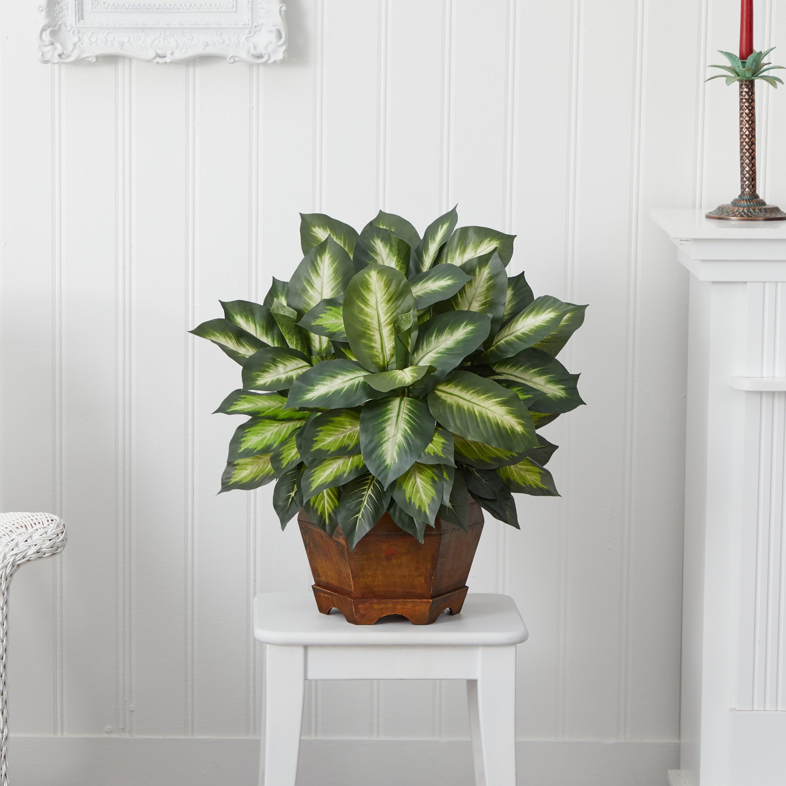 Nearly Natural Dieffenbachia 24 Inch Artificial Plant For Indoor Decor