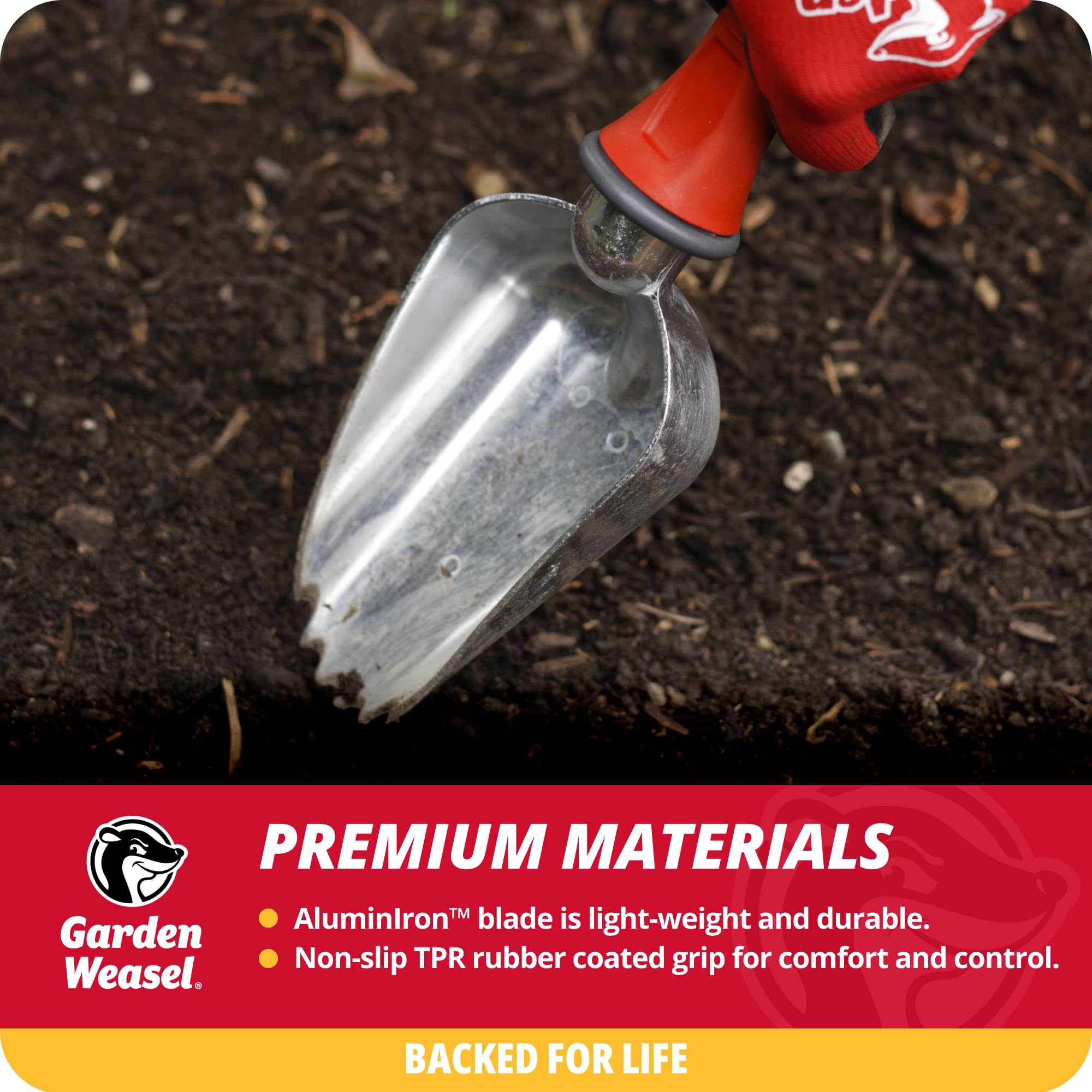 Garden Weasel Potting Scoop Oversized Dig And Transport 91362