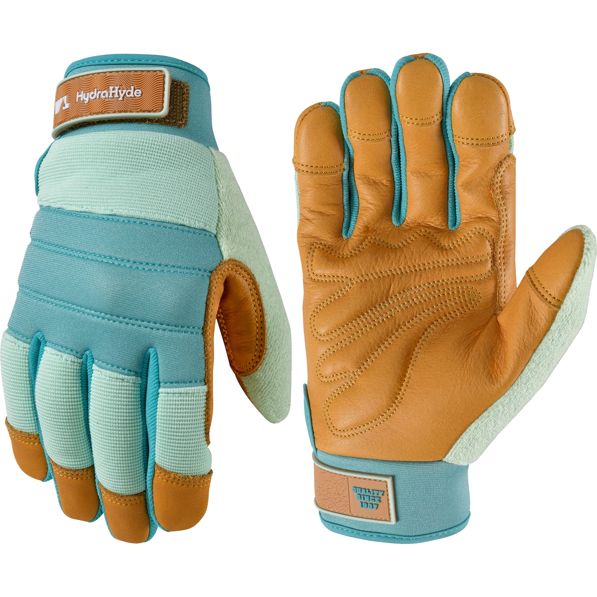 Wells Lamont HydraHyde Gardening Gloves 3250S Water-Resistant Blue