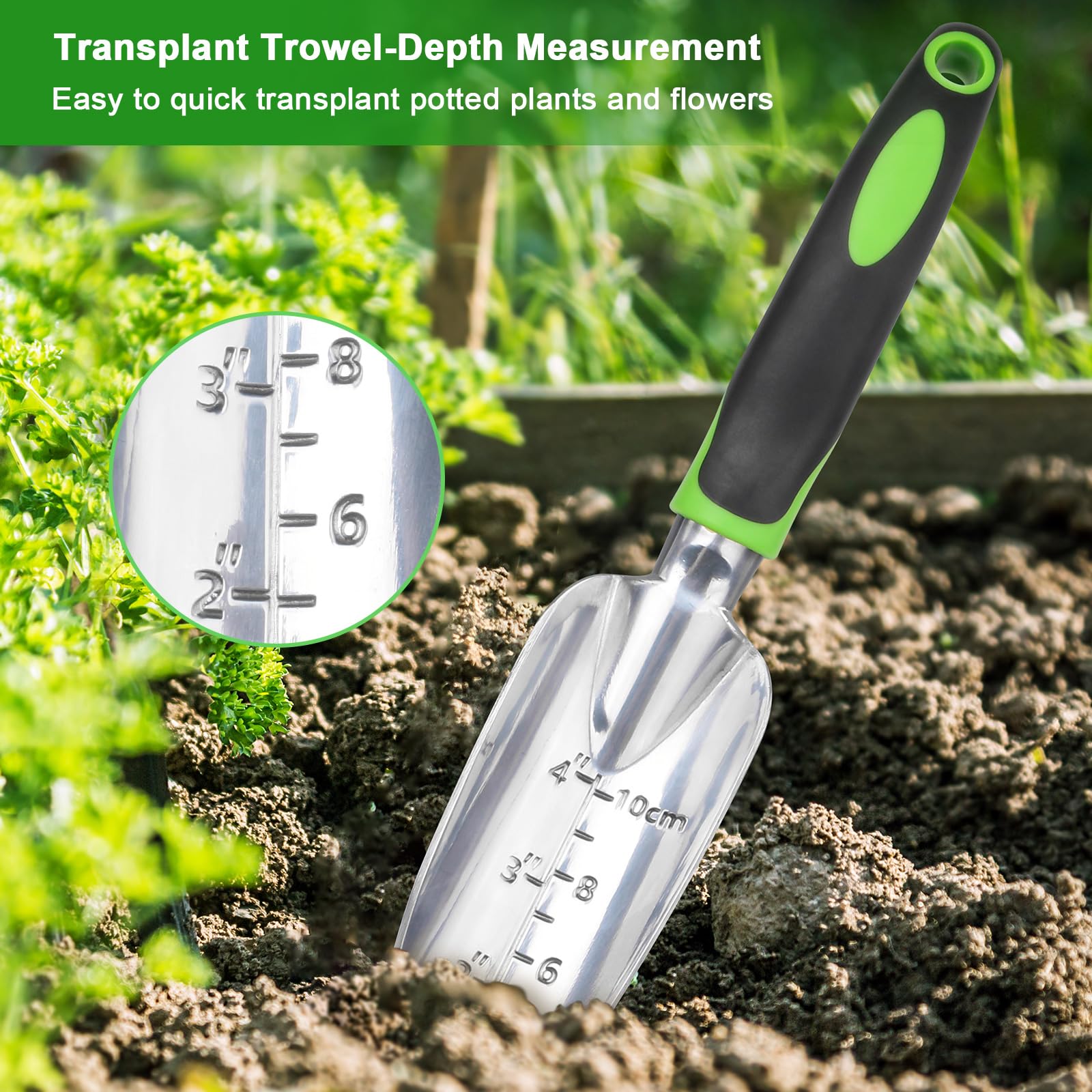 Garden Tools Set 3 Pack Shovel Trowel Rake For Planting