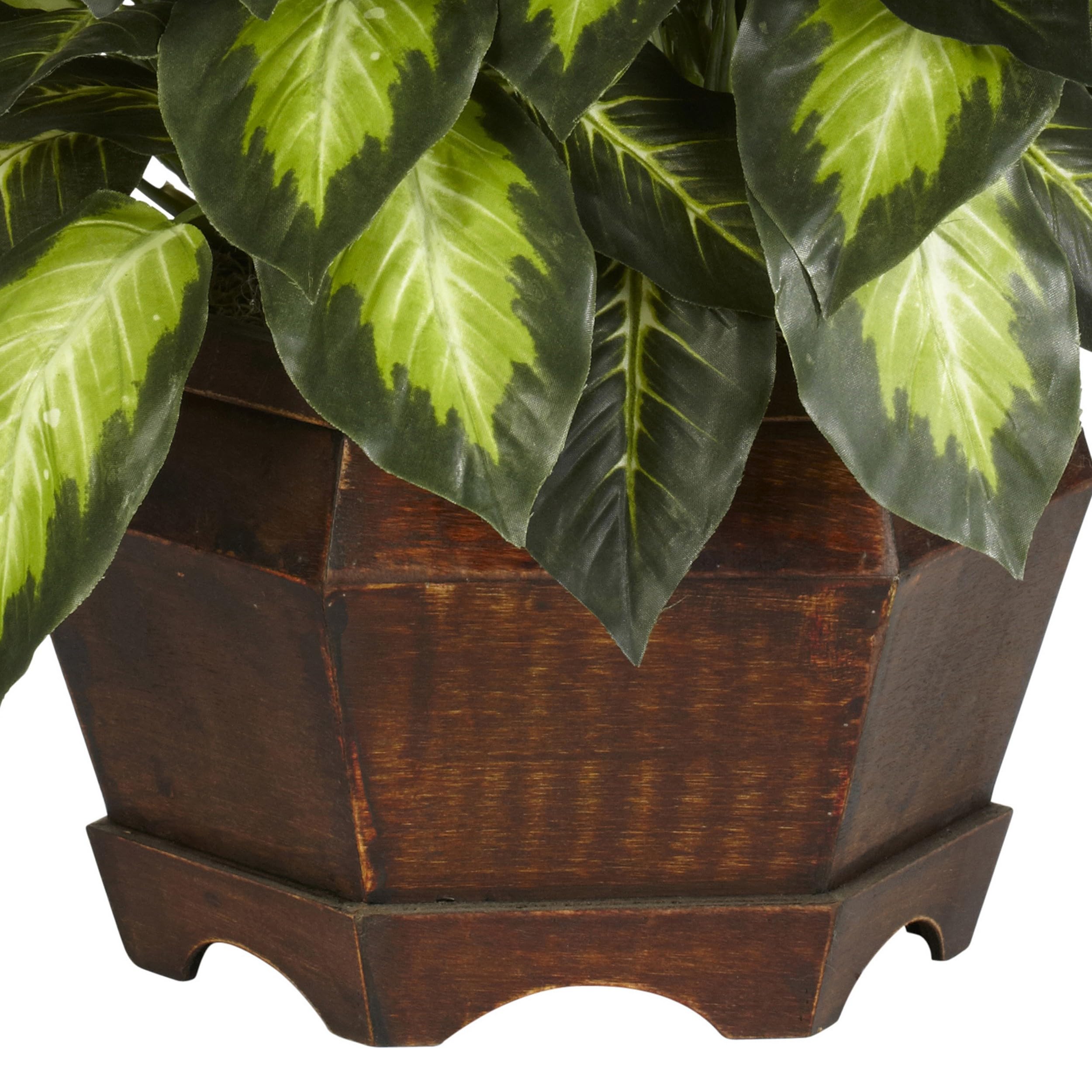 Nearly Natural Dieffenbachia 24 Inch Artificial Plant For Indoor Decor