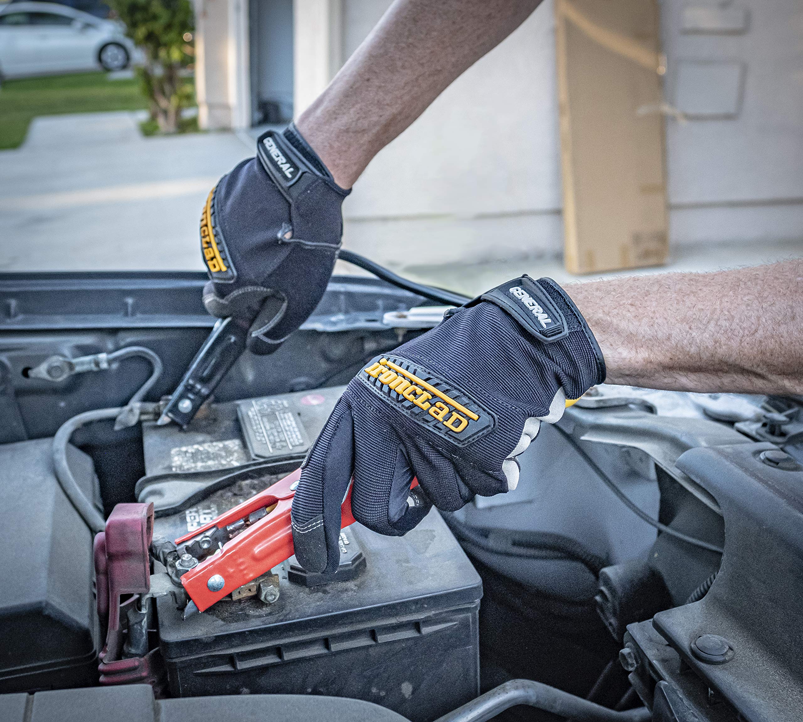 Ironclad Gug04L General Utility Spandex Gloves Black Large